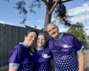 Sam Farmer, left Amy Jones, middle Kai Farmer